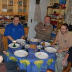 After the contest Joel LX1ER invited us to his house for a dinner